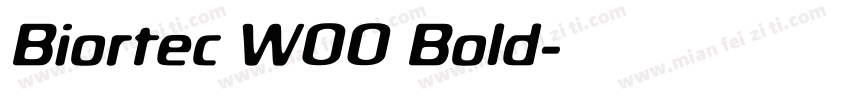 Biortec W00 Bold字体转换